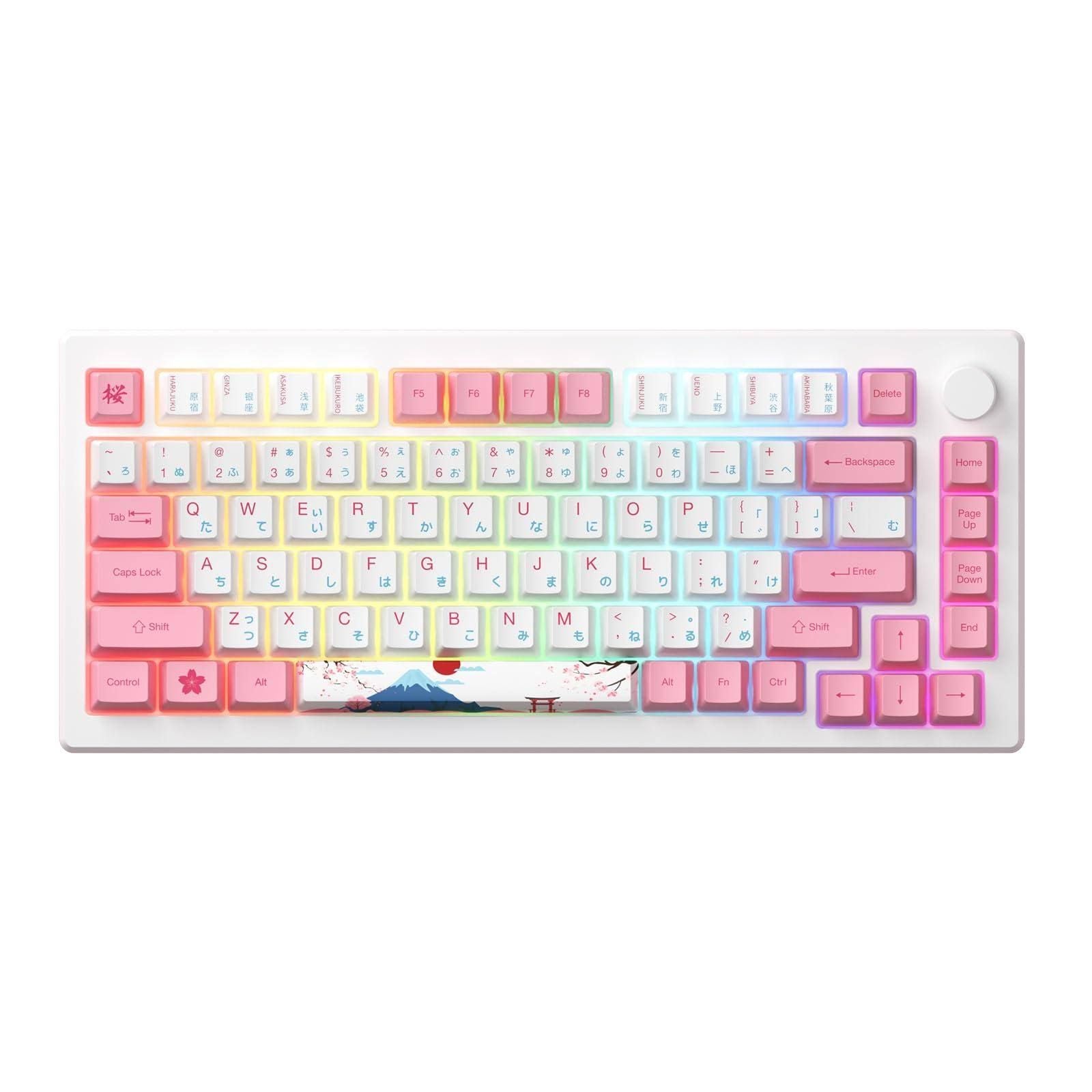 AKKO MOD 007B HE PC Magnetic Keyboard(Rose/Bleu/Blanc)