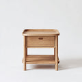 Table de chevet en bois foncé avec tiroirs et étagère dimensions 45 x 40 x 60cm
