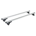 Coffre de toit CRUB 430 Litres Noir barres de toit(Argent/Noir)