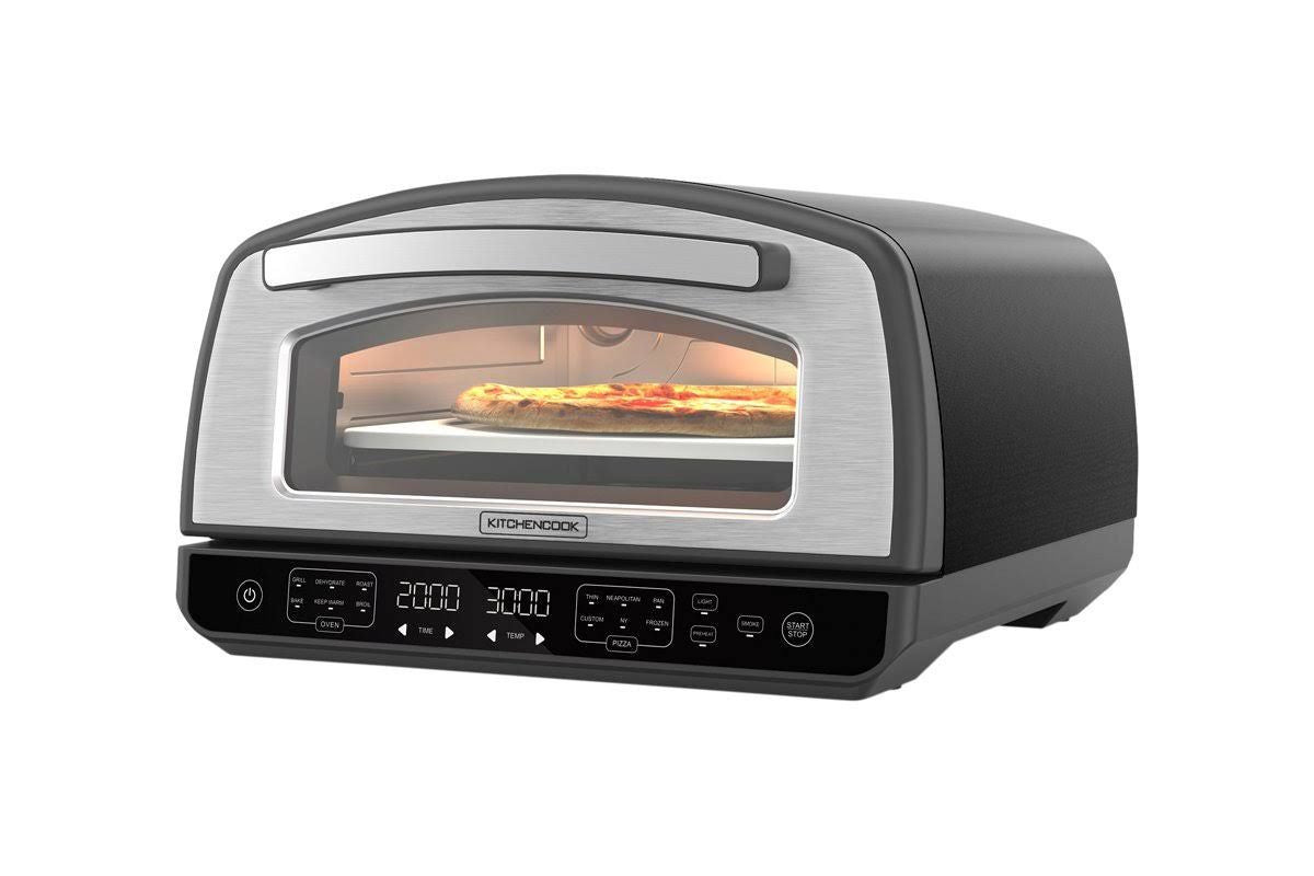 kitchencook Four à pizza d'intérieur K-pizza(Noir/Argent)
