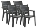 Lot Chaises Jardin - Gris(Gris)