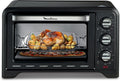 Moulinex Four posable 33 L, Chaleur tournante, Convection de pointe, 6 modes de cuisson, Thermostat réglable jusqu'à 240 °C, Timer 120 min, Grille réversible, Maniques silicone, Optimo Noir OX464811(Noir)