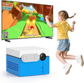 KINHANK MotionX - Console de Jeu à détection de Mouvement,Système de jeu vidéo physique interactif parent-enfant,sans Manette/mises à Jour Continues/sans abonnement,Jouet Cadeau pour Enfants dès 3 Ans(Bleu)