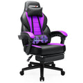 BOSSIN Racing Style Gaming Chair,300 lbs Big and Tall gamer chair High Back Computer Chair(Purple)