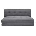 Chauffeuse 2 Places Convertible En Tissu Gris Sally Chauffeuse
