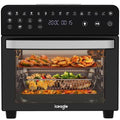 Iceagle Air Fryer 15L Double Résistance 2200 W Friteuse sans Huile avec Fenêtre(Noir/Argent)