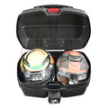 Top Case Moto Bagtecs DK45 universel 45 Litres avec porte-bagages DPLU2(Noir)